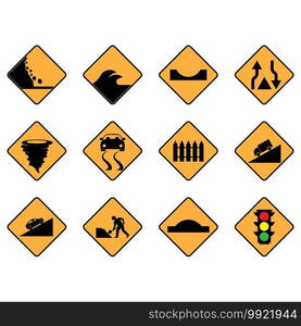 Traffic sign icon,vector illustration symbol template