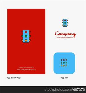 Traffic signals Company Logo App Icon and Splash Page Design. Creative Business App Design Elements