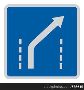 Traffic to the right icon. Flat illustration of traffic to the right vector icon for web.. Traffic to the right icon, flat style.