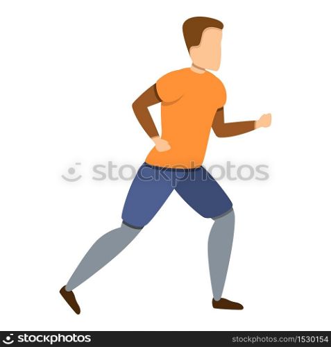 Trail running icon. Cartoon of trail running vector icon for web design isolated on white background. Trail running icon, cartoon style
