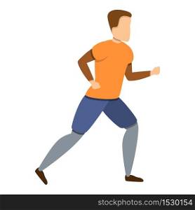 Trail running icon. Cartoon of trail running vector icon for web design isolated on white background. Trail running icon, cartoon style