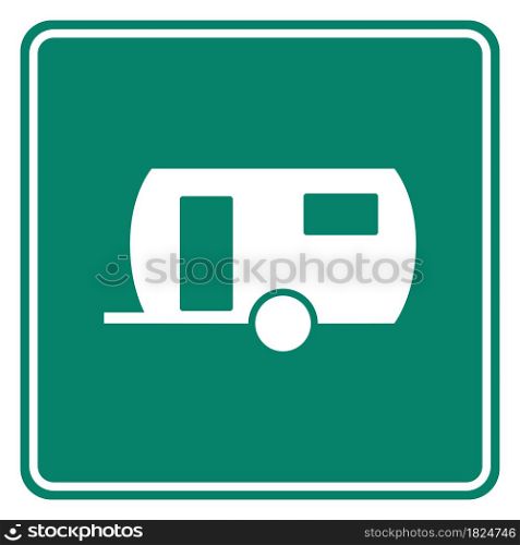 Trailer and road sign