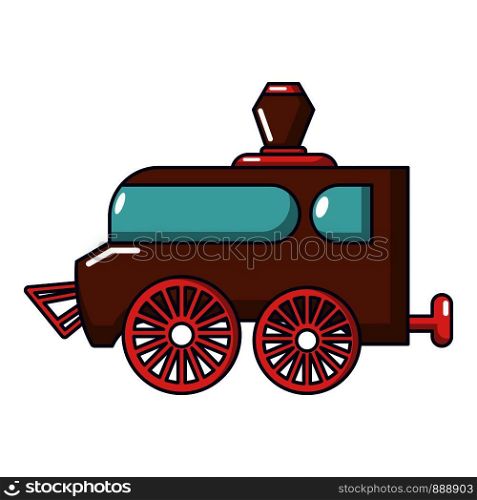 Train icon. Cartoon illustration of train vector icon for web. Train icon, cartoon style