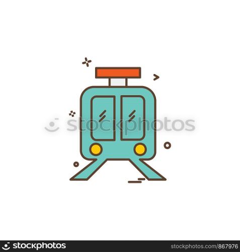Train icon design vector