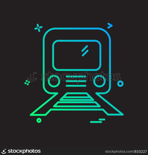 Train icon design vector