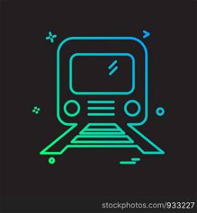 Train icon design vector