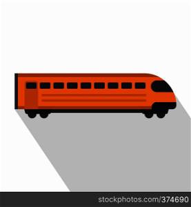 Train icon. Flat illustration of train vector icon for web design. Train icon, flat style