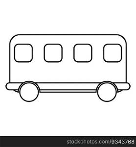 train icon, train carriage vector template illustration logo design