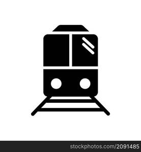 train icon vector flat style