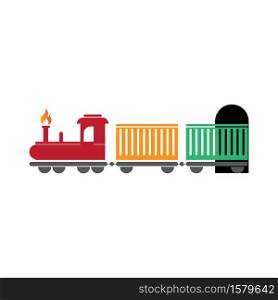 Train icon vector illustration design template
