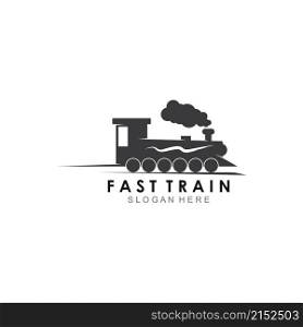 Train illustration logo vector