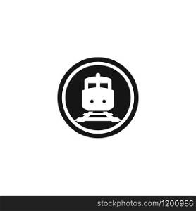 Train logo concept icon illustration design