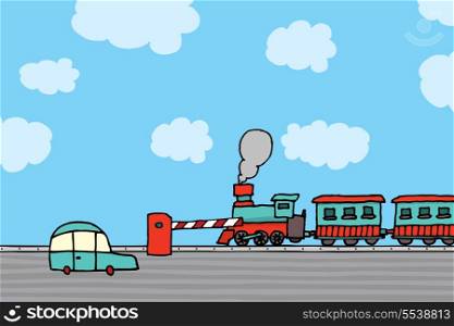 Train passing / Railroad crossing