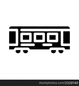 train railway transport glyph icon vector. train railway transport sign. isolated contour symbol black illustration. train railway transport glyph icon vector illustration