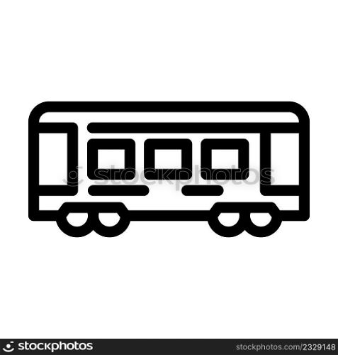 train railway transport line icon vector. train railway transport sign. isolated contour symbol black illustration. train railway transport line icon vector illustration