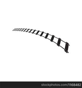 Train track graphic design template vector isolated