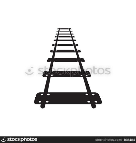 Train track graphic design template vector isolated