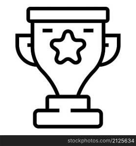 Training cup icon outline vector. Online laptop. Seminar graduation. Training cup icon outline vector. Online laptop