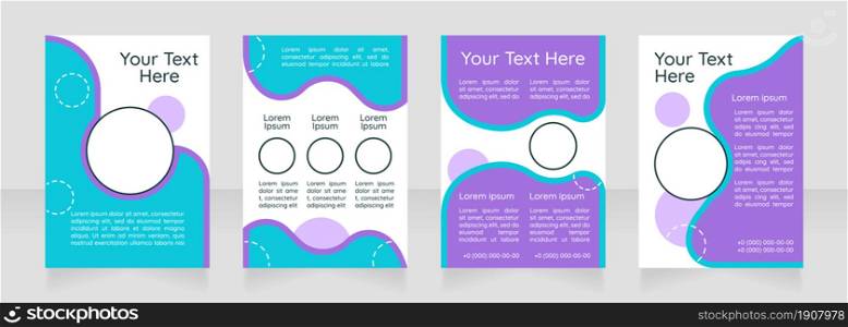 Training manual blank brochure layout design. Improving students skills. Vertical poster template set with empty copy space for text. Premade corporate reports collection. Editable flyer paper pages. Training manual blank brochure layout design