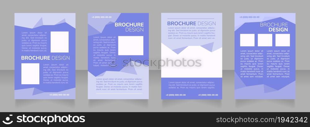 Training program for employees blank brochure layout design. Vertical poster template set with empty copy space for text. Premade corporate reports collection. Editable flyer paper pages. Training program for employees blank brochure layout design