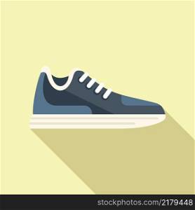 Training sneaker icon flat vector. Sport shoe. Run design. Training sneaker icon flat vector. Sport shoe