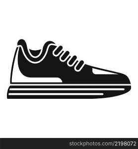Training sneaker icon simple vector. Sport shoe. Run design. Training sneaker icon simple vector. Sport shoe