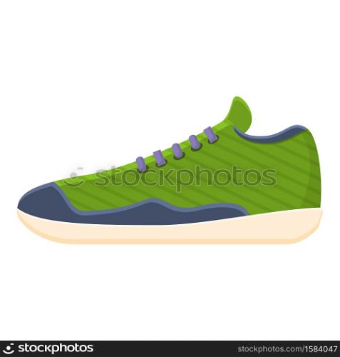 Training sneakers icon. Cartoon of training sneakers vector icon for web design isolated on white background. Training sneakers icon, cartoon style