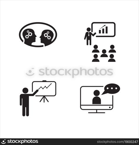 Training Vector icon design illustration Template