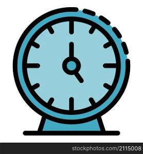 Training watch icon. Outline training watch vector icon color flat isolated. Training watch icon color outline vector