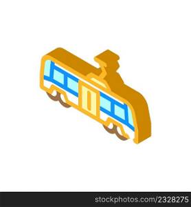 tram transport isometric icon vector. tram transport sign. isolated symbol illustration. tram transport isometric icon vector illustration