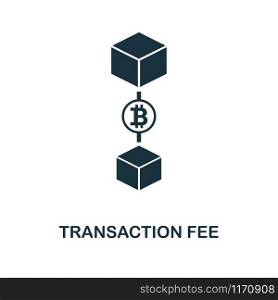 Transaction Fee icon. Monochrome style design from blockchain collection. UX and UI. Pixel perfect transaction fee icon. For web design, apps, software, printing usage.. Transaction Fee icon. Monochrome style design from blockchain icon collection. UI and UX. Pixel perfect transaction fee icon. For web design, apps, software, print usage.