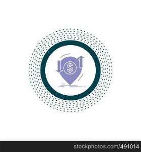 transaction, financial, money, finance, transfer Glyph Icon. Vector isolated illustration. Vector EPS10 Abstract Template background