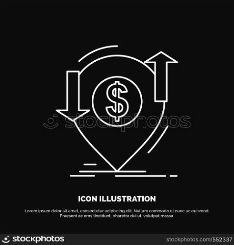 transaction, financial, money, finance, transfer Icon. Line vector symbol for UI and UX, website or mobile application. Vector EPS10 Abstract Template background