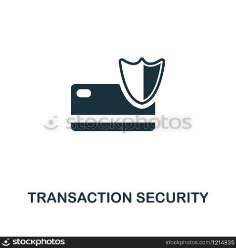 Transaction Security creative icon. Simple element illustration. Transaction Security concept symbol design from online marketing collection. For using in web design, apps, software, print. Transaction Security creative icon. Simple element illustration. Transaction Security concept symbol design from online marketing collection. For using in web design, apps, software, print.