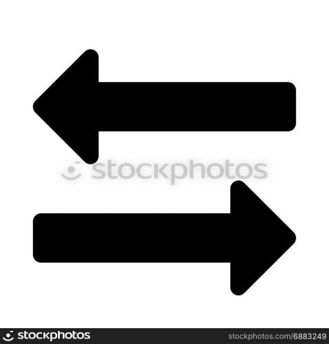 transfer arrow, icon on isolated background