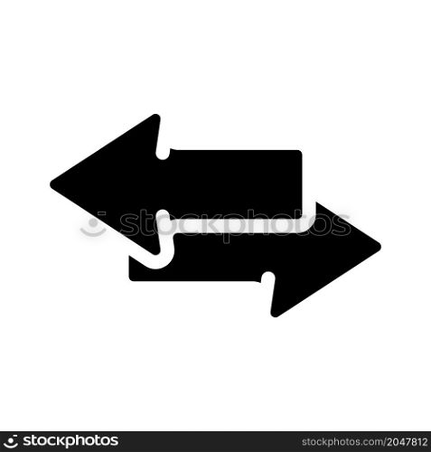 transfer file glyph icon vector. transfer file sign. isolated contour symbol black illustration. transfer file glyph icon vector illustration