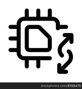 Transferring data using a micro processing unit.