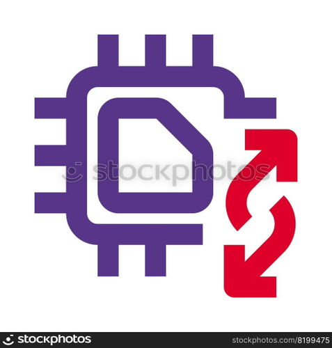 Transferring data using a micro processing unit.