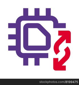 Transferring data using a micro processing unit.