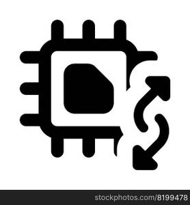 Transferring data using a micro processing unit.
