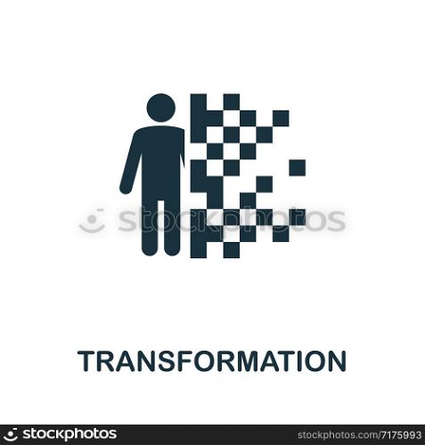 Transformation vector icon illustration. Creative sign from biotechnology icons collection. Filled flat Transformation icon for computer and mobile. Symbol, logo vector graphics.. Transformation vector icon symbol. Creative sign from biotechnology icons collection. Filled flat Transformation icon for computer and mobile