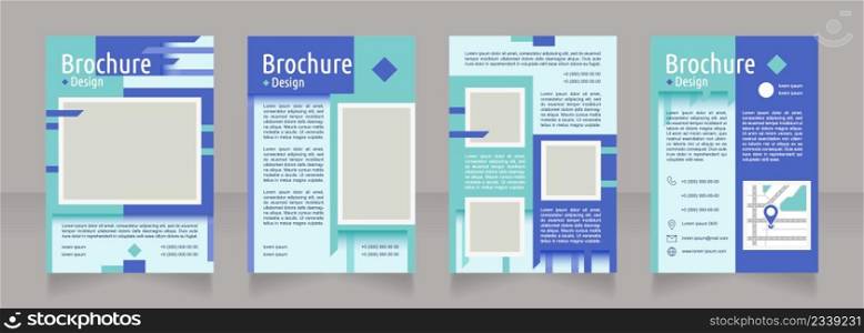 Transforming ideas into results blank brochure design. Template set with copy space for text. Premade corporate reports collection. Editable 4 paper pages. Ubuntu Condensed, Arial Regular fonts used. Transforming ideas into results blank brochure design