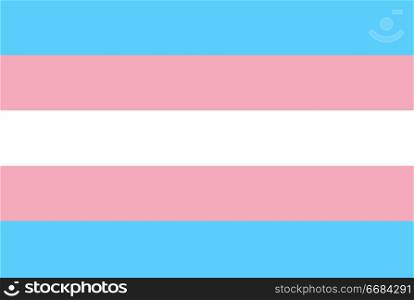 Transgender pride vector flag
