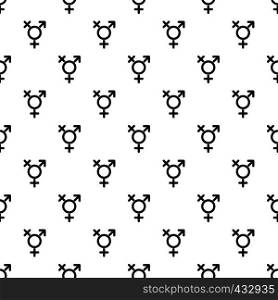 Transgender sign pattern seamless in simple style vector illustration. Transgender sign pattern vector