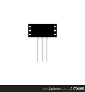 transistor design illustration icon logo templat