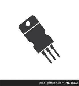 transistor icon vector illustration design template web