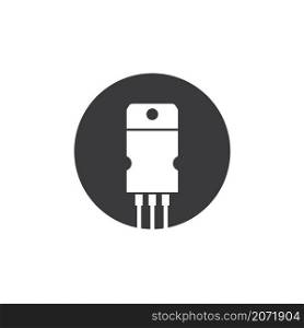 transistor icon vector illustration design template web