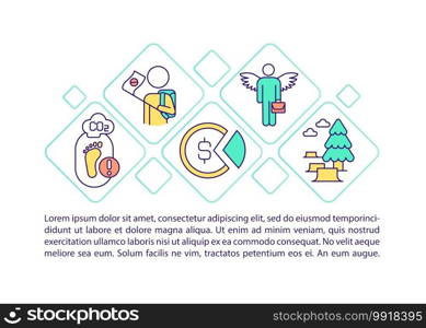 Transition to renewable energy concept icon with text. PPT page vector template. Global warming problerm. Climate justice. Brochure, magazine, booklet design element with linear illustrations. Transition to renewable energy concept icon with text