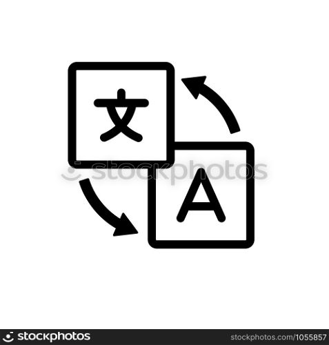 translate - translation icon vector design template