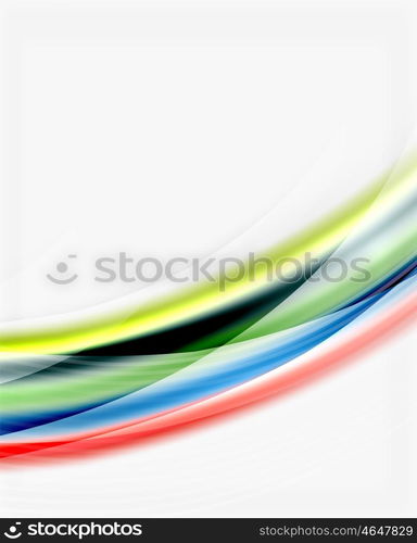 Translucent wave on white background. Translucent wave on white background. Modern business abstract template for your message